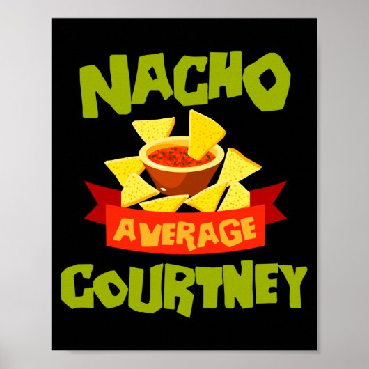 Geen gemiddelde courtney grappige verjaardag naam poster (Voorkant)