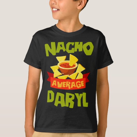 Geen gemiddelde daryl grappige verjaardagsnaam cad t-shirt (Voorkant)