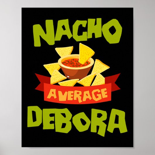 Geen gemiddelde Debora Funny Verjaardag Persoonlij Poster (Voorkant)
