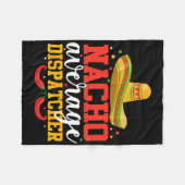 Geen gemiddelde dispatcher grappige Mexicaanse Cin Fleece Deken (Voorkant (Horizontaal))