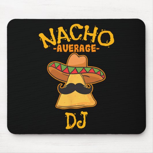 Geen gemiddelde dj Cinco De Mayo feest Mexicaans f Muismat (Voorkant)