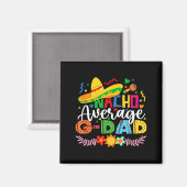 Geen gemiddelde G vader grappig Mexicaans vintage Magneet (Voorkant / Achterkant)