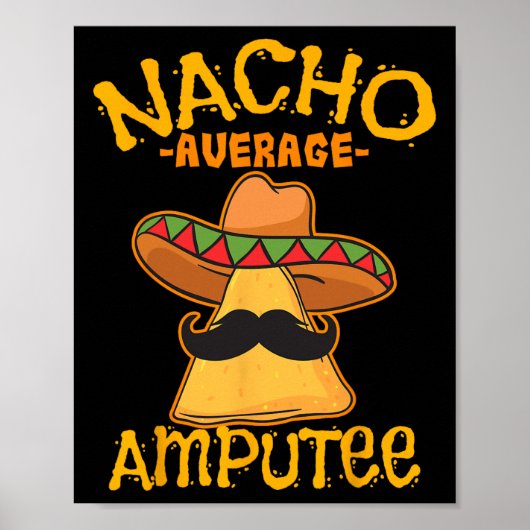 Geen gemiddelde geamputeerde Mexicaanse amputatie Poster (Voorkant)