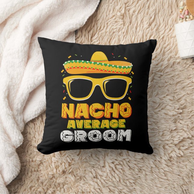 Geen gemiddelde groom bruiloft Cinco de Mayo Kussen (Deken)