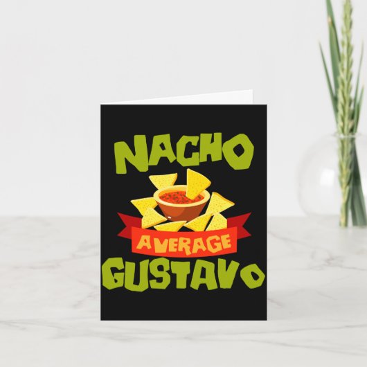 Geen gemiddelde gustavo grappig verjaardagsnaam ca kaart (Voorkant)