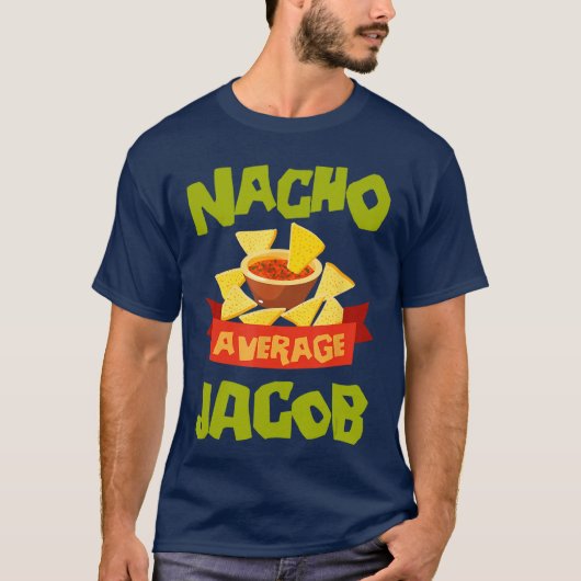 Geen gemiddelde Jacob Grappige verjaardag Persoonl T-shirt (Voorkant)