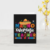 Geen gemiddelde leraar Cinco De Mayo Feest Mexicaa Kaart (Gele Bloem)