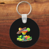 Geen gemiddelde leraar Cinco De Mayo Fiesta Mannen Sleutelhanger (Voorkant)