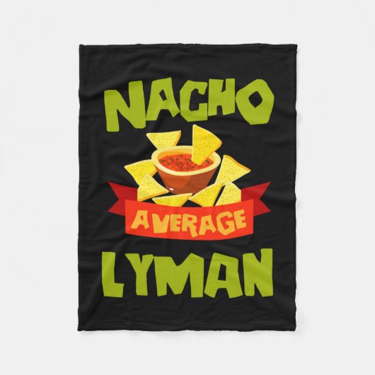 Geen gemiddelde lyman grappige verjaardagsnaam cad fleece deken (Voorkant)