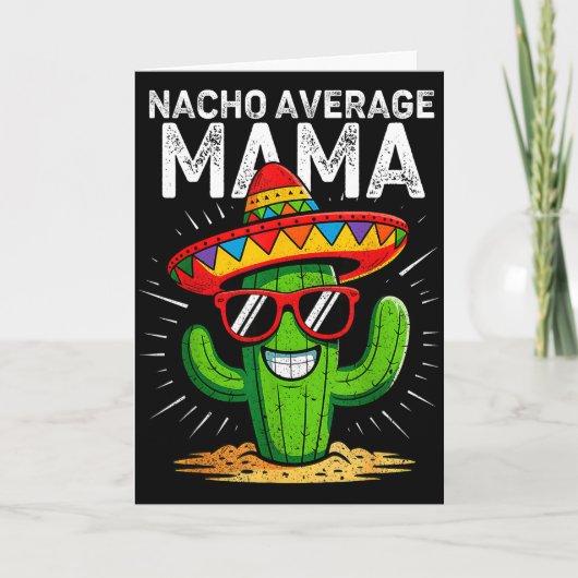 Geen gemiddelde mama grappige cinco de mayo mexica kaart (Voorkant)