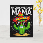 Geen gemiddelde mama grappige cinco de mayo mexica kaart (Gele Bloem)