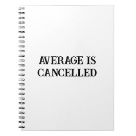 Geen gemiddelde meer – krachtige mindset Notitiebo Notitieboek