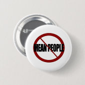 Geen gemiddelde mensen ronde button 5,7 cm (Voorkant /achterkant)