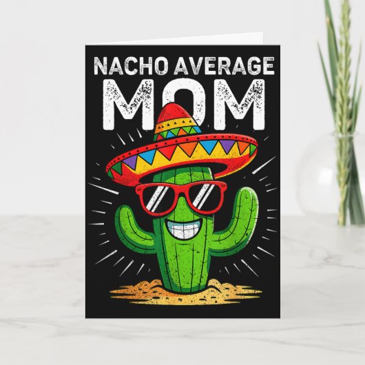 Geen gemiddelde moeder grappig cinco de mayo mexic kaart (Voorkant)