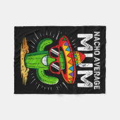 Geen gemiddelde moeder grappige cinco de mayo Mexi Fleece Deken (Voorkant (Horizontaal))
