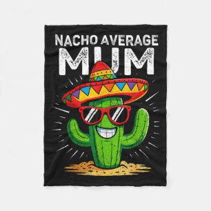 Geen gemiddelde moeder grappige cinco de mayo Mexi Fleece Deken