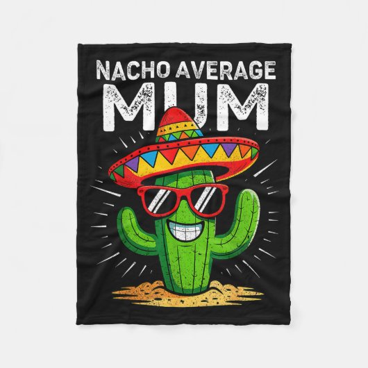 Geen gemiddelde moeder grappige cinco de mayo Mexi Fleece Deken (Voorkant)