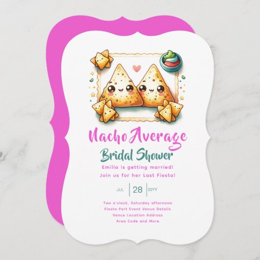 Geen gemiddelde Nacho Fiesta! Laatste feestelijke Kaart (Voorkant / Achterkant)