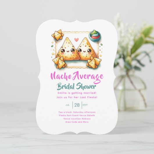 Geen gemiddelde Nacho Fiesta! Laatste feestelijke  Kaart (Staand voorkant)
