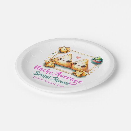 Geen gemiddelde Nacho Fiesta! Laatste feestelijke  Papieren Bordje (Gekanteld)