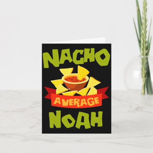 Geen gemiddelde nacho grappig verjaardagsnaam cade kaart (Voorkant)