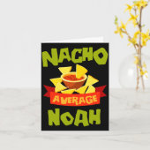 Geen gemiddelde nacho grappig verjaardagsnaam cade kaart (Gele Bloem)