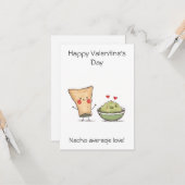 "Geen gemiddelde Nacho!" – Grappige en schattige V Kaart (Voorkant / Achterkant in situ)