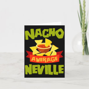 Geen gemiddelde neville grappige verjaardagsnaam c kaart