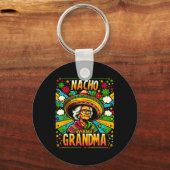Geen gemiddelde oma Cinco De Mayo grappig cadeau v Sleutelhanger (Voorkant)