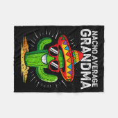 Geen gemiddelde oma, grappig Cinco De Mayo Mexicaa Fleece Deken (Voorkant (Horizontaal))