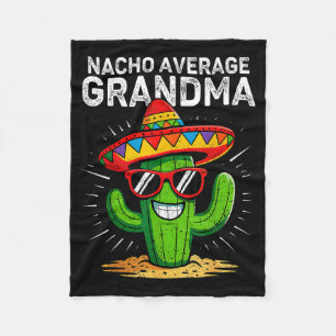 Geen gemiddelde oma, grappig Cinco De Mayo Mexicaa Fleece Deken