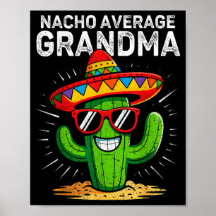 Geen gemiddelde oma grappig cinco de mayo mexicaan poster