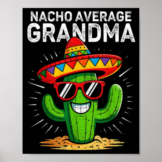 Geen gemiddelde oma grappig cinco de mayo mexicaan poster (Voorkant)