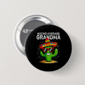 Geen gemiddelde oma grappig cinco de mayo mexicaan ronde button 5,7 cm (Voorkant /achterkant)