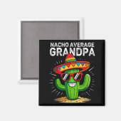 Geen gemiddelde opa grappig cinco de mayo mexicaan magneet (Voorkant / Achterkant)