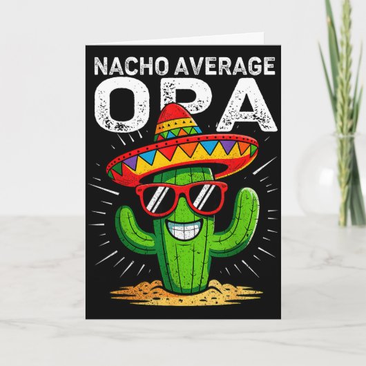 Geen gemiddelde opa grappige cinco de mayo Mexicaa Kaart (Voorkant)