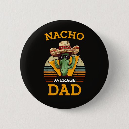 Geen gemiddelde papa grappig ronde button 5,7 cm (Voorkant)