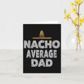 Geen gemiddelde papa Mexicaanse hoed Vaderdag Kaart (Gele Bloem)
