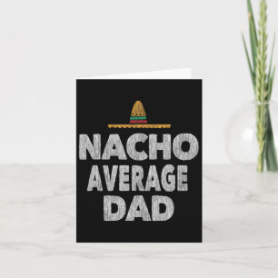 Geen gemiddelde papa Mexicaanse hoed Vaderdag Kaart