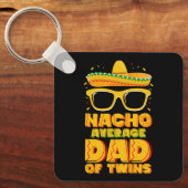Geen gemiddelde papa van tweeling Mexicaanse Cinco Sleutelhanger (Voorkant)