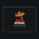 Geen gemiddelde parachutist  briefkaart<br><div class="desc">Leuke quote " Geen gemiddelde parachutist " is een perfect cadeau-idee voor mama,  papa,  vader,  moeder,  collega</div>