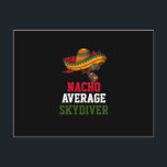 Geen gemiddelde parachutist  briefkaart<br><div class="desc">Leuke quote " Geen gemiddelde parachutist " is een perfect cadeau-idee voor mama,  papa,  vader,  moeder,  collega</div>