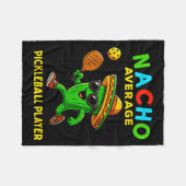 Geen gemiddelde pickleball-speler grappige Mexicaa Fleece Deken (Voorkant (Horizontaal))