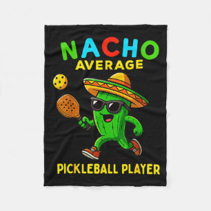 Geen gemiddelde pickleball-speler grappige Mexicaa Fleece Deken