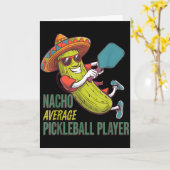 Geen gemiddelde pickleball-speler mexicaanse cactu kaart (Gele Bloem)