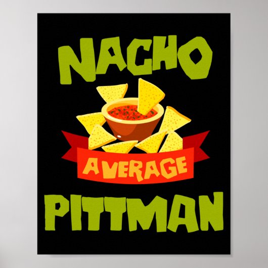 Geen gemiddelde pittman grappige verjaardag achter poster (Voorkant)