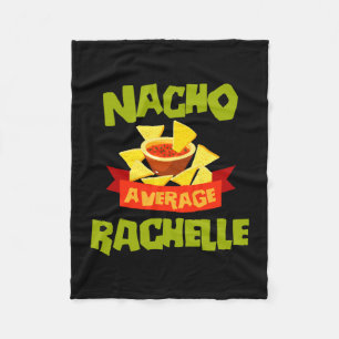 Geen gemiddelde rachelle grappige verjaardagsnaam fleece deken
