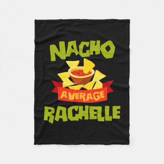 Geen gemiddelde rachelle grappige verjaardagsnaam fleece deken (Voorkant)