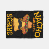 Geen gemiddelde schrijver Mexicaans Cinco De Mayo- Fleece Deken (Voorkant (Horizontaal))