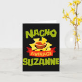 Geen gemiddelde suzanne grappig verjaardag naam ca kaart (Gele Bloem)